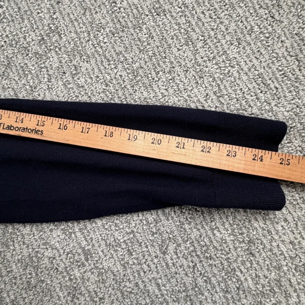 Banana Republic Sweater Mens M Navy Blue Italian Merino Wool Crew Neck Baruffa